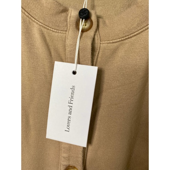Lovers and Friends Hailey Henley Sweatshirt Brown - Picture 4 of 7